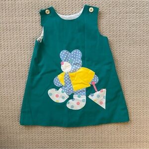 Vintage Chocolate Soup bear applique botique dress size 5